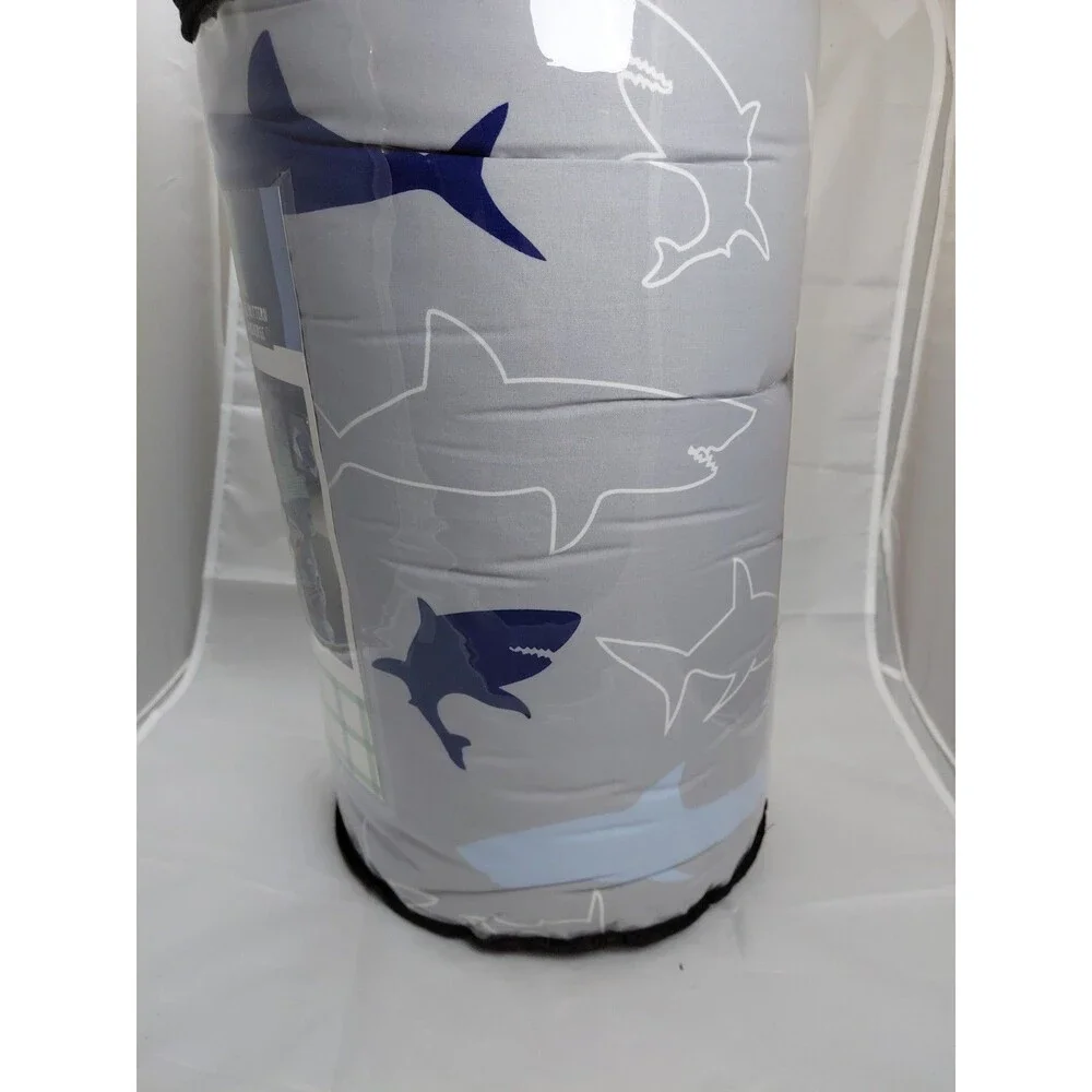 Boys Complete Bedding Set, FULL - comforter, sheet, sham, Shark Week Retails120$